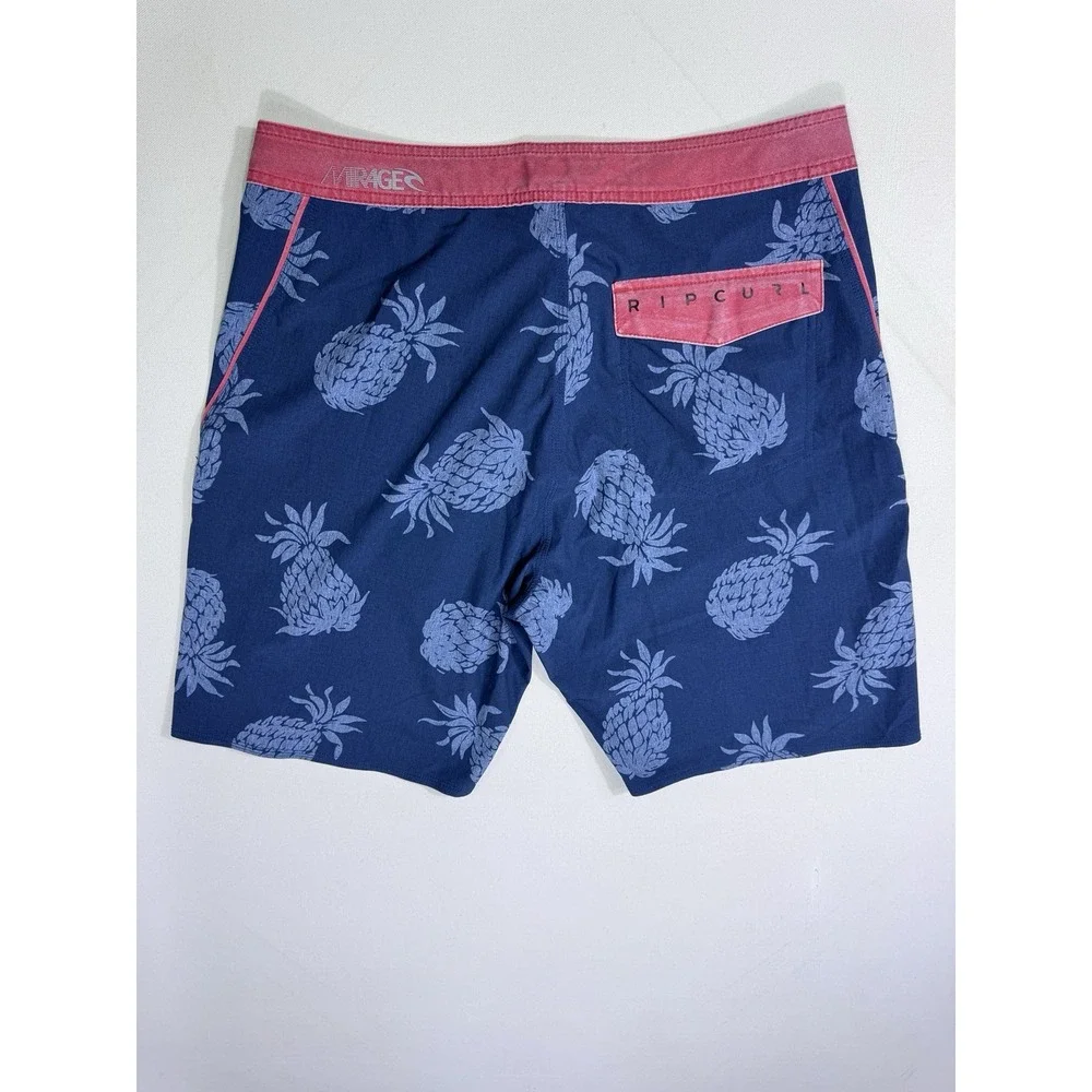 Rip Curl Mirage Board Shorts Men's 33 Pineapple Floral Surf Beach Swim Resort